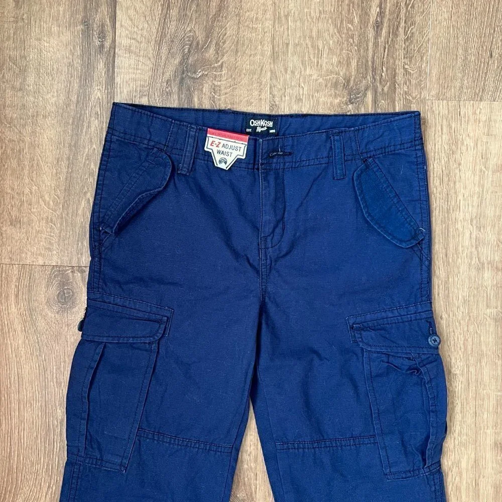 NEW OshKosh Navy Blue Cargo Pants Sz 12